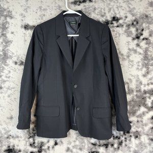 J‎ Crew Blazer Women's Size 4 Black Office Career Professional